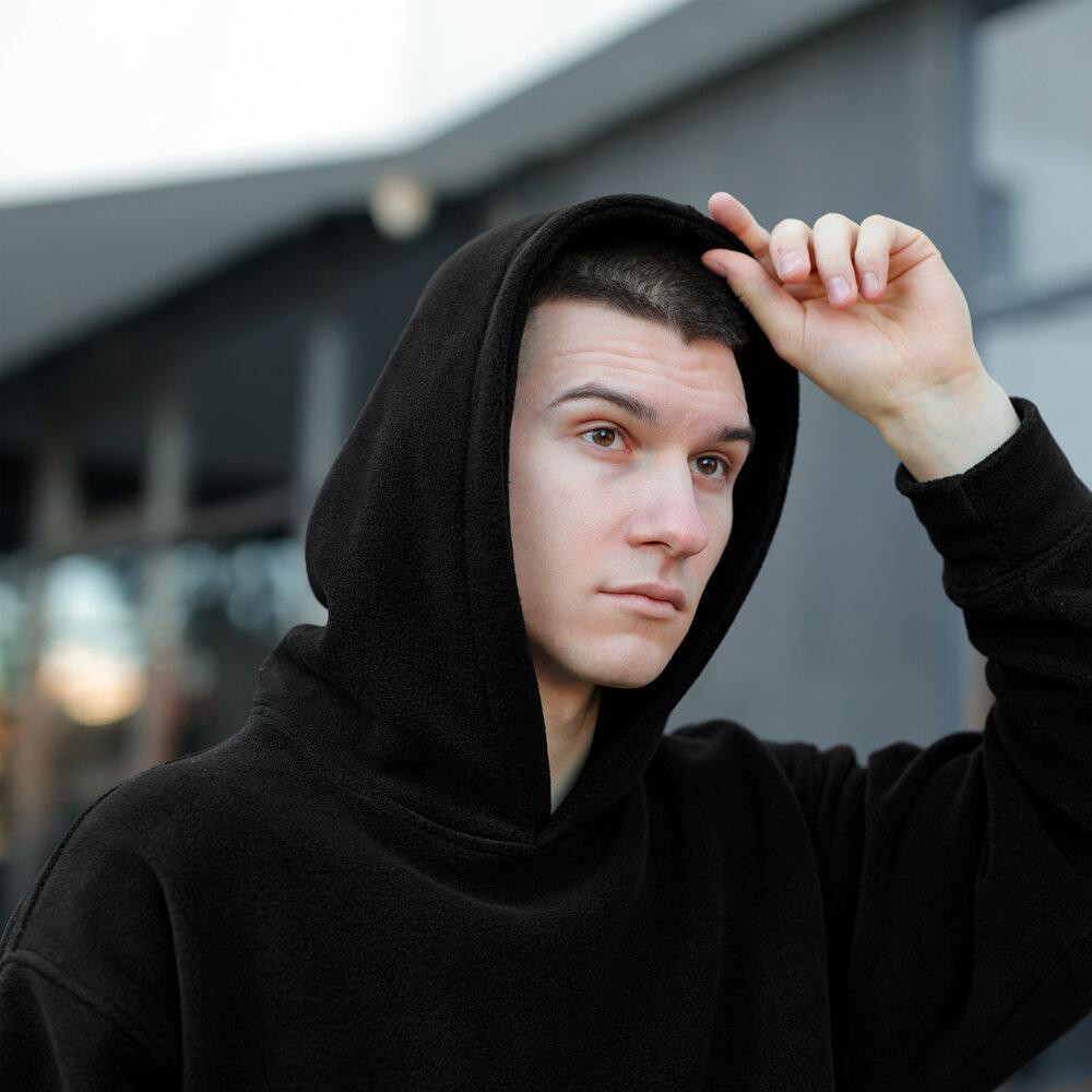 Флісовий зимовий чоловічий костюм Pobedov Mariot. Чорний чоловічий флісовий костюм Київ - фото 14