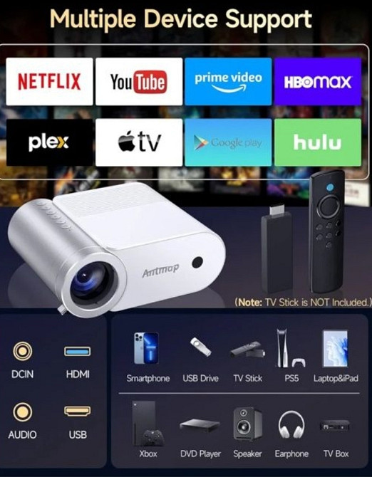 Проектор antmap led projector vf320 Киев - изображение 4