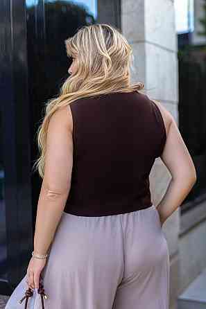 Женский жилет классический Justin 50-52, Шоколадный Киев