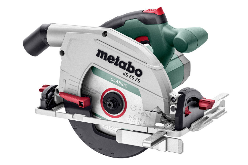 Потужна ручна дискова пила по дереву Metabo KS 66 FS : 1500 Вт, круг 190мм циркулярна пила 601066000 Киев - изображение 1