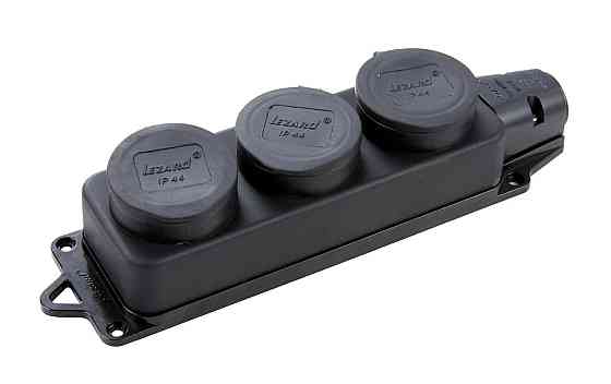 Каучук Розетка зовнішньої установки потрійна з заглушками Харків