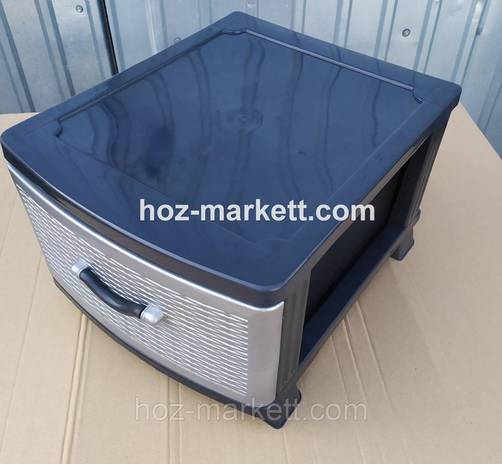 Комод пластиковый на 1 ящик серый Харьков - изображение 6