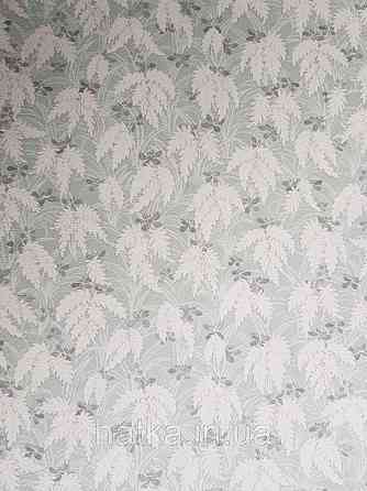 Шпалери флізелінові дитячі еко Lutece Tartine et Chocolat маленькі гілочки білі квіточки на сіро бірюзовому Київ