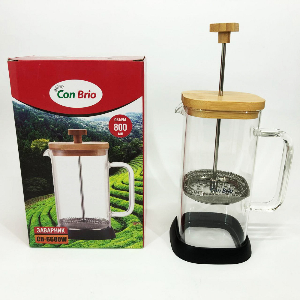 Заварник для кухні, Заварний скляний чайник, Френч-прес для приготування кави в офісі TK-71 Івано-Франківськ - фото 5