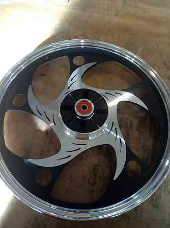 Диск колеса 1,6*17 (зад, барабан) (легкосплавний) мотоцикл Альфа Мукачево