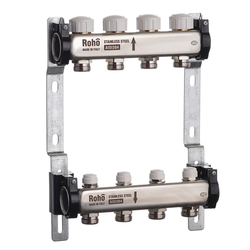 Коллектор с термостатическими и запорными клапанами Roho R805-04 - 1
