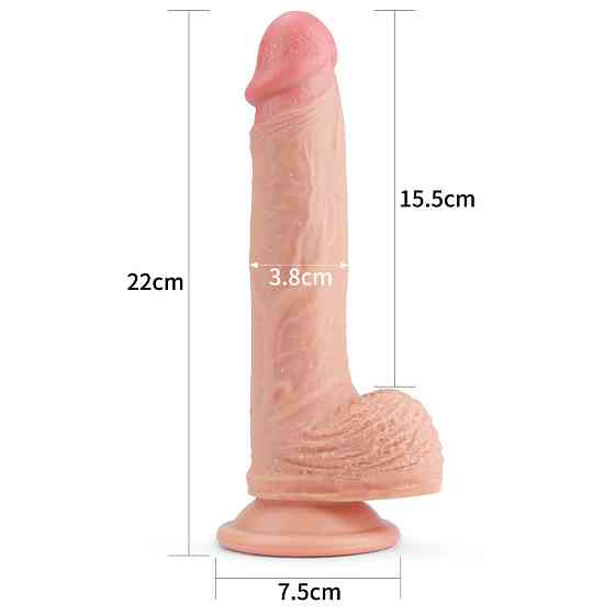 Фаллоимитатор - Dual-Layered Silicone Cock 8.5