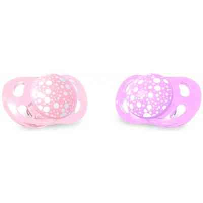 Пустушка Twistshake 2шт 0-6 міс світло-рожева/лавандова (69901) Вінниця