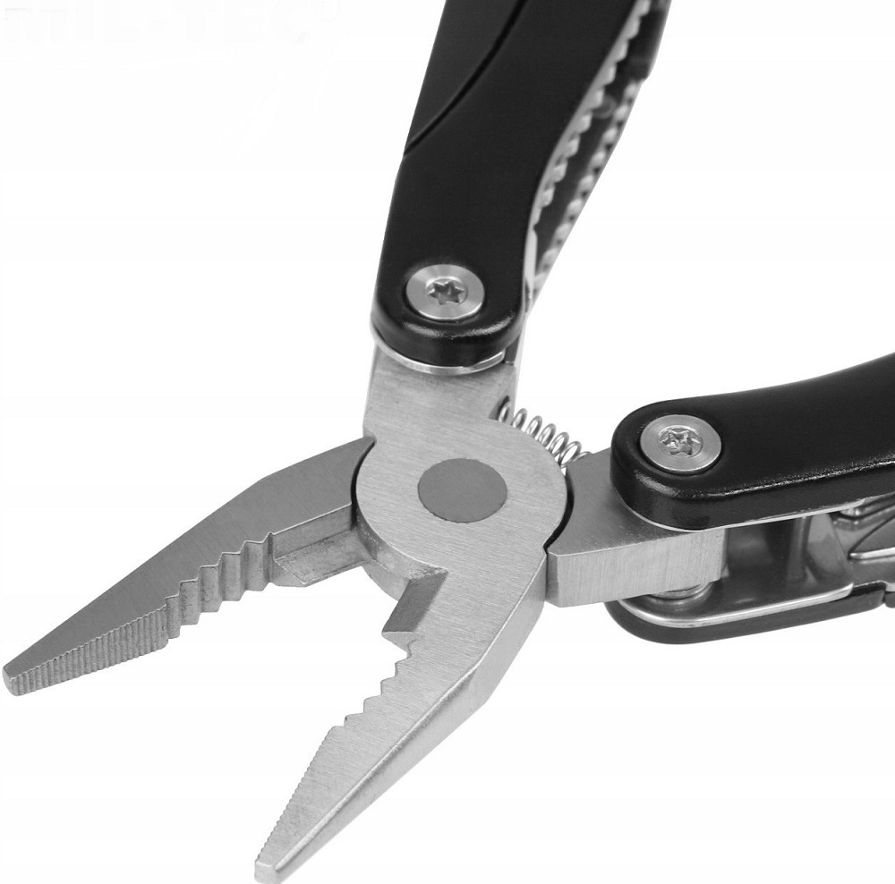 Багатофункціональний Складаний Ніж - Мультитул 9в1 з чохлом Mil-Tec від Sturm "Kombi Tool" (15402002) Black Нововолинськ - фото 7