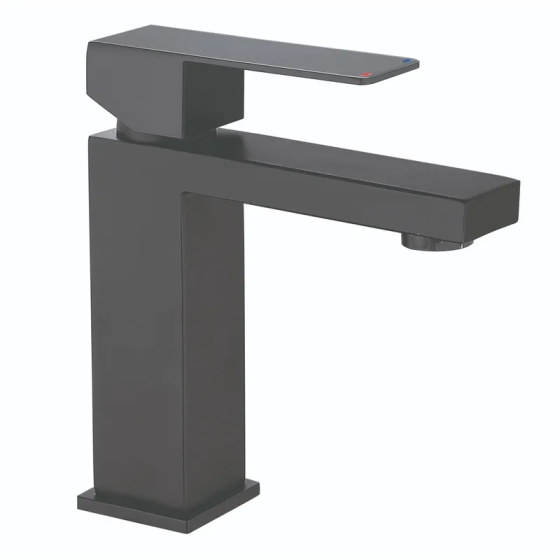 Смеситель для умывальника Mixxus KUB-001 в графитовом цвете из нержавеющей стали MI6349 Харьков