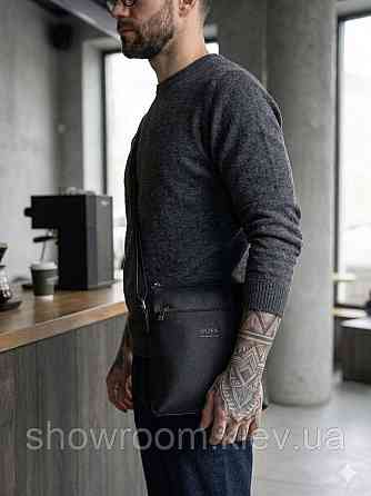 Мужская брендовая сумка Boss на плечо (1641) Киев