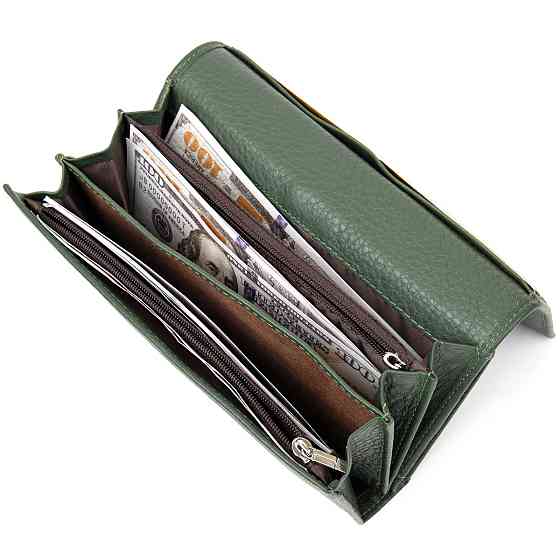 Оригинальный женский кошелек ST Leather 19389 Зеленый Киев