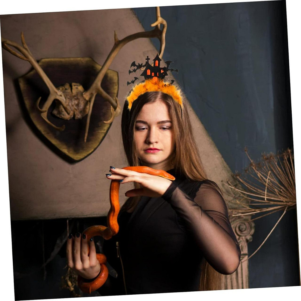 Обруч для волосся Toddmomy Halloween чорний роги аксесуар на голову на Хелловін карнавальний для дівчат Київ - фото 3