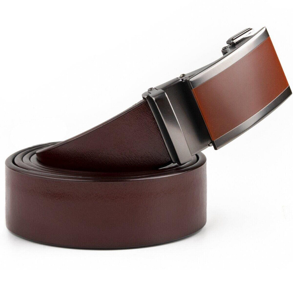 Ремінь чоловічий з коричневою вставкою на пряжці Vintage 20286 Коричневий Київ - фото 5