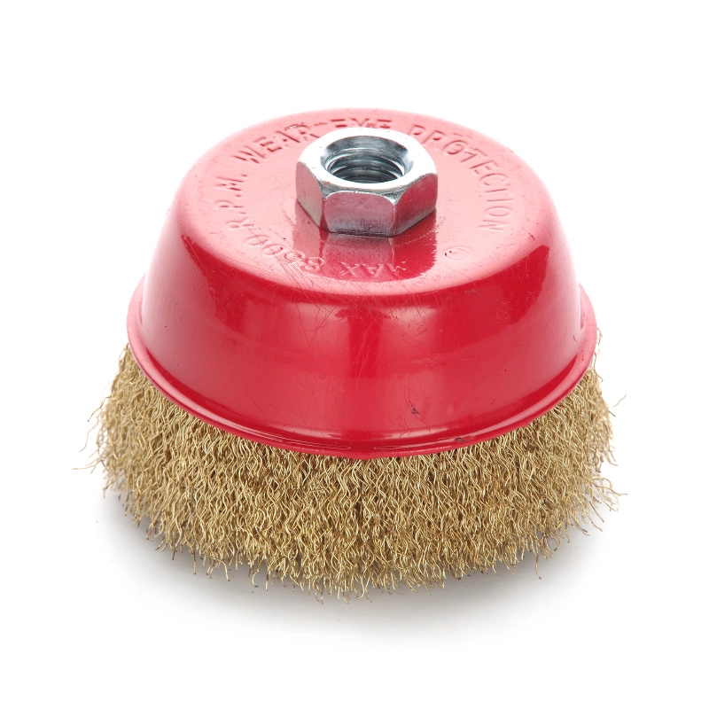 Щітка чаша латуневий дріт 100мм (КМШ) (APRO) Харків - фото 1