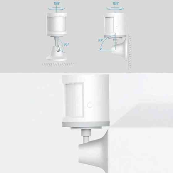 Кронштейн поворотний для кріплення датчика руху Xiaomi Holder (Білий) Миколаїв