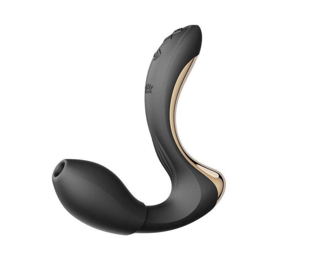 Вібратор-пульсатор з вакуумною насадкою Zalo – Talis G-Spot PulseWave Vibrator Obsidian Black Sex Aura Київ - фото 2