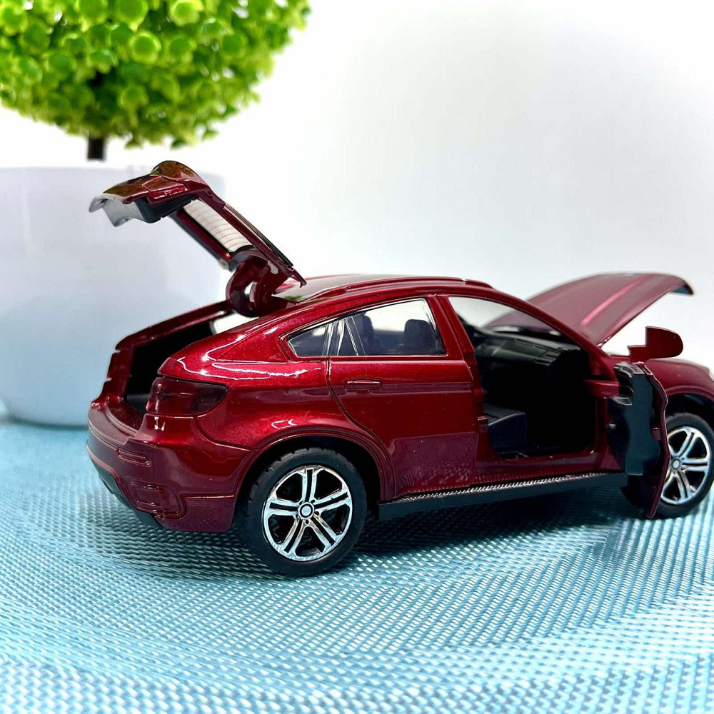 Машина джип Автосвіт BMW x6 металева інерційна 14см Червона (AP-1759) Чернигов - изображение 4