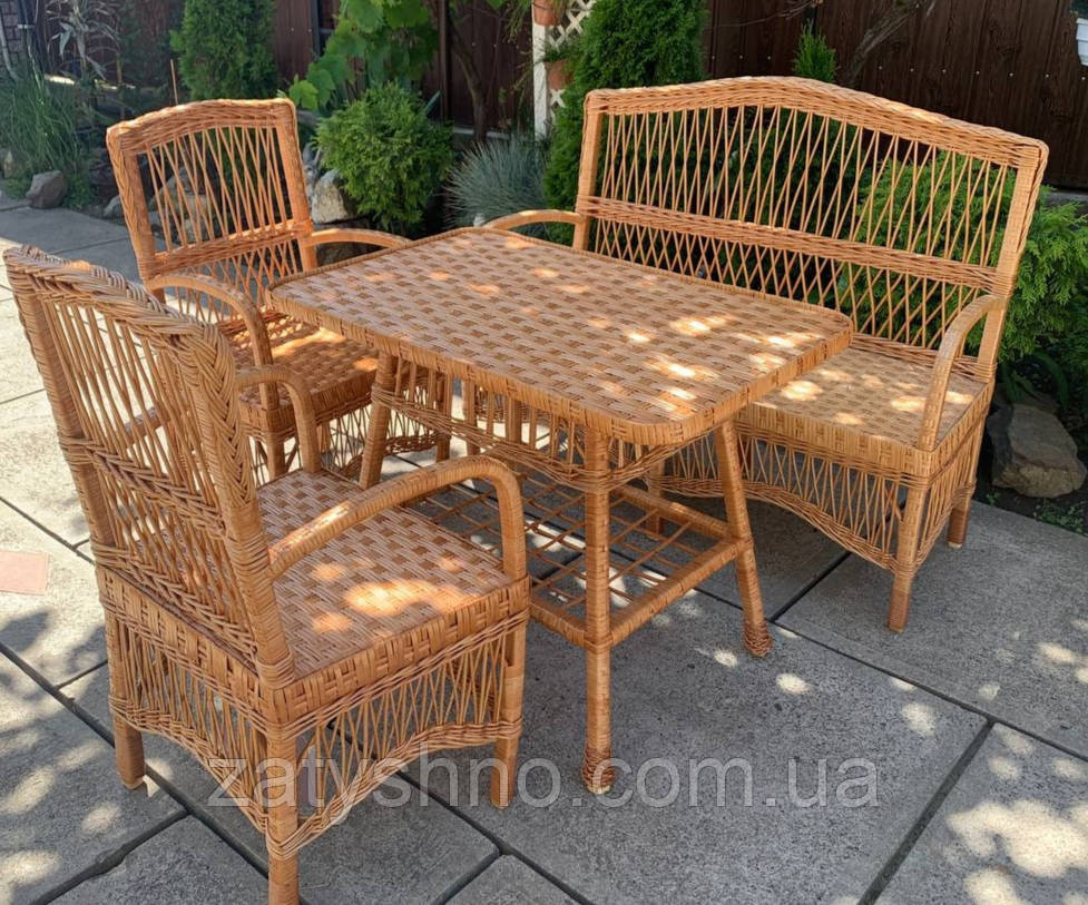 Набор з диваном плетенный из лозы Киев - изображение 3