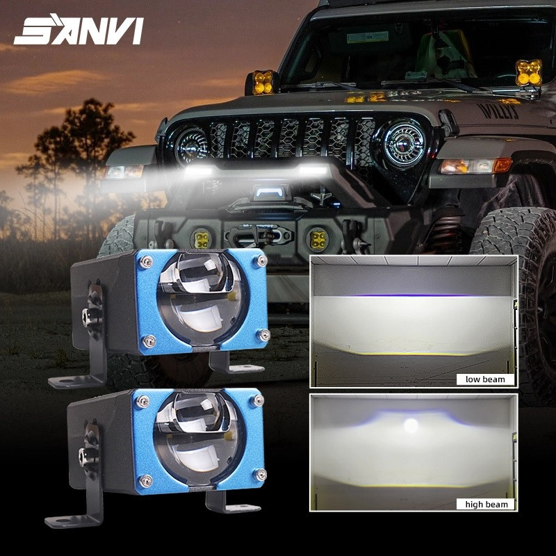 Протитуманні лінзи Sanvi Bi-LED S101 9-16V 50/68w 5500k LASER Харків - фото 3