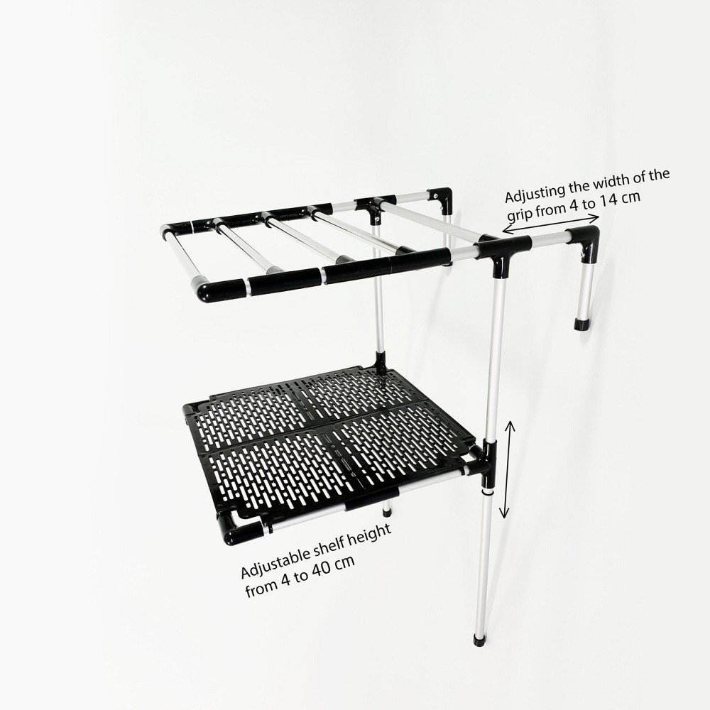 Регульована 2-поверхова металева сушарка для взуття та дрібних речей на батарею опалення Trol-2 Борисполь - изображение 2