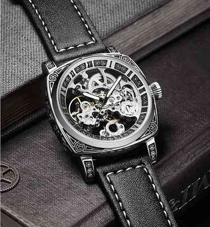 Годинник чоловічий механічний WishDoIt Baron Steel (2 ремінці) Київ