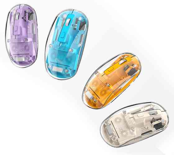 Миша XO M12 Bluetooth wireless transparent Yellow (7106511) Київ