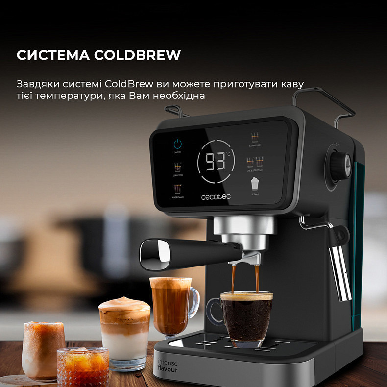Кавоварка ріжкова Cecotec Power Espresso 20 ColdBrew Touch (CCTC-00269) ( 3.21 кг ) Харків - фото 3
