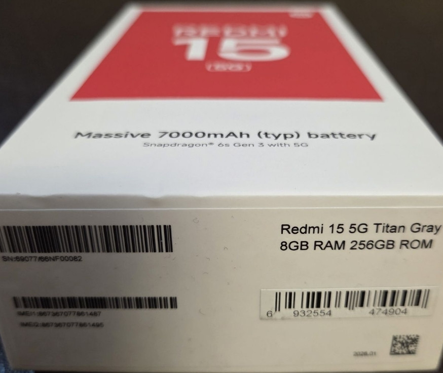 REDMI  15 5G Titanium  Grey 8GB/256GB. Харьков - изображение 2