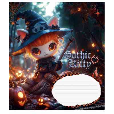 Зошит Школярик Gothic cats 18 аркушів клітинка (018-3531K) Вінниця