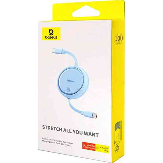 Кабель Type-C Baseus Free2Draw Mini висувний 100W 1m Galaxy Blue P10364500311-00 Одеса