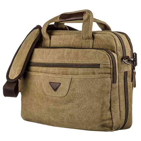 Сумка текстильна для ноутбука Хакі (Vintage) Київ
