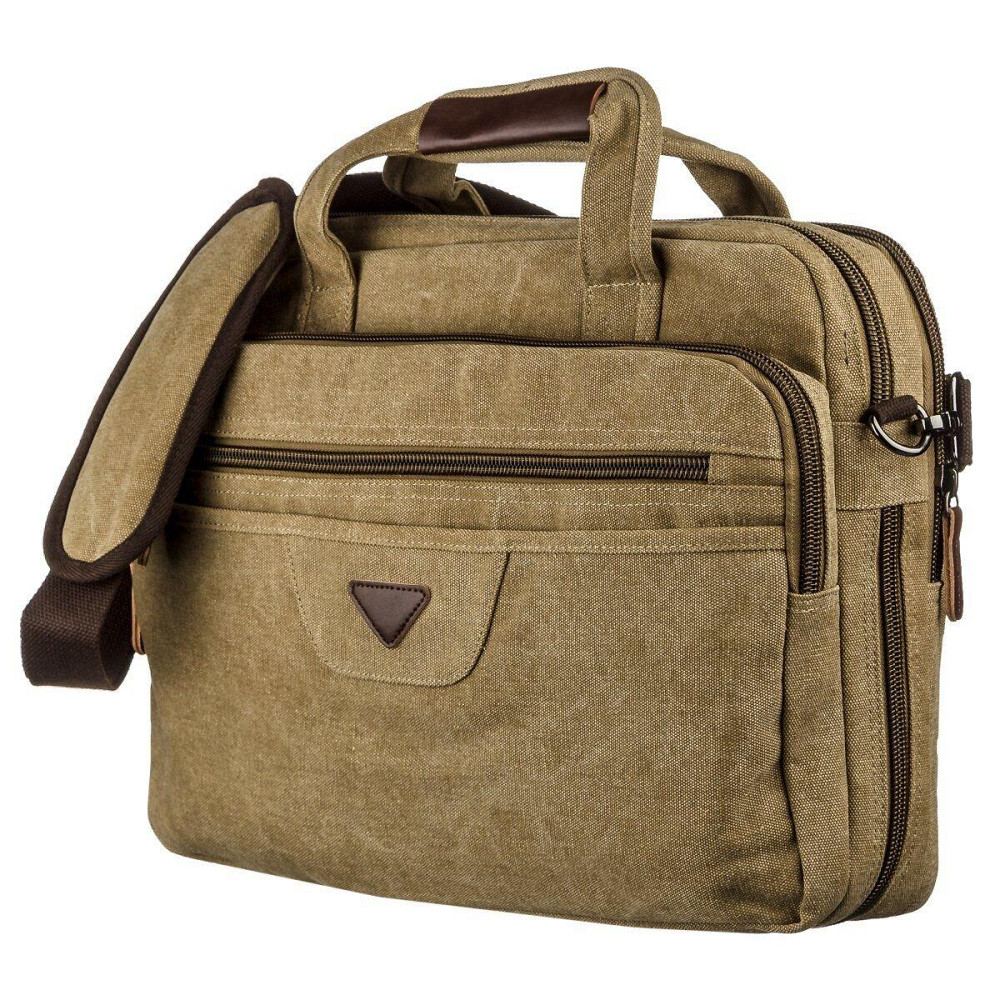 Сумка текстильна для ноутбука Хакі (Vintage) Київ - фото 5