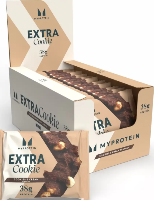 Протеиновое печенье Myprotein Extra Cookie 12x75g печенье и сливки Киев - изображение 3