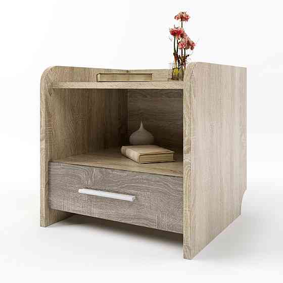 Тумба прикроватная Эверест Т-1 40х40х40 сонома + трюфель (DTM-2079) Львов