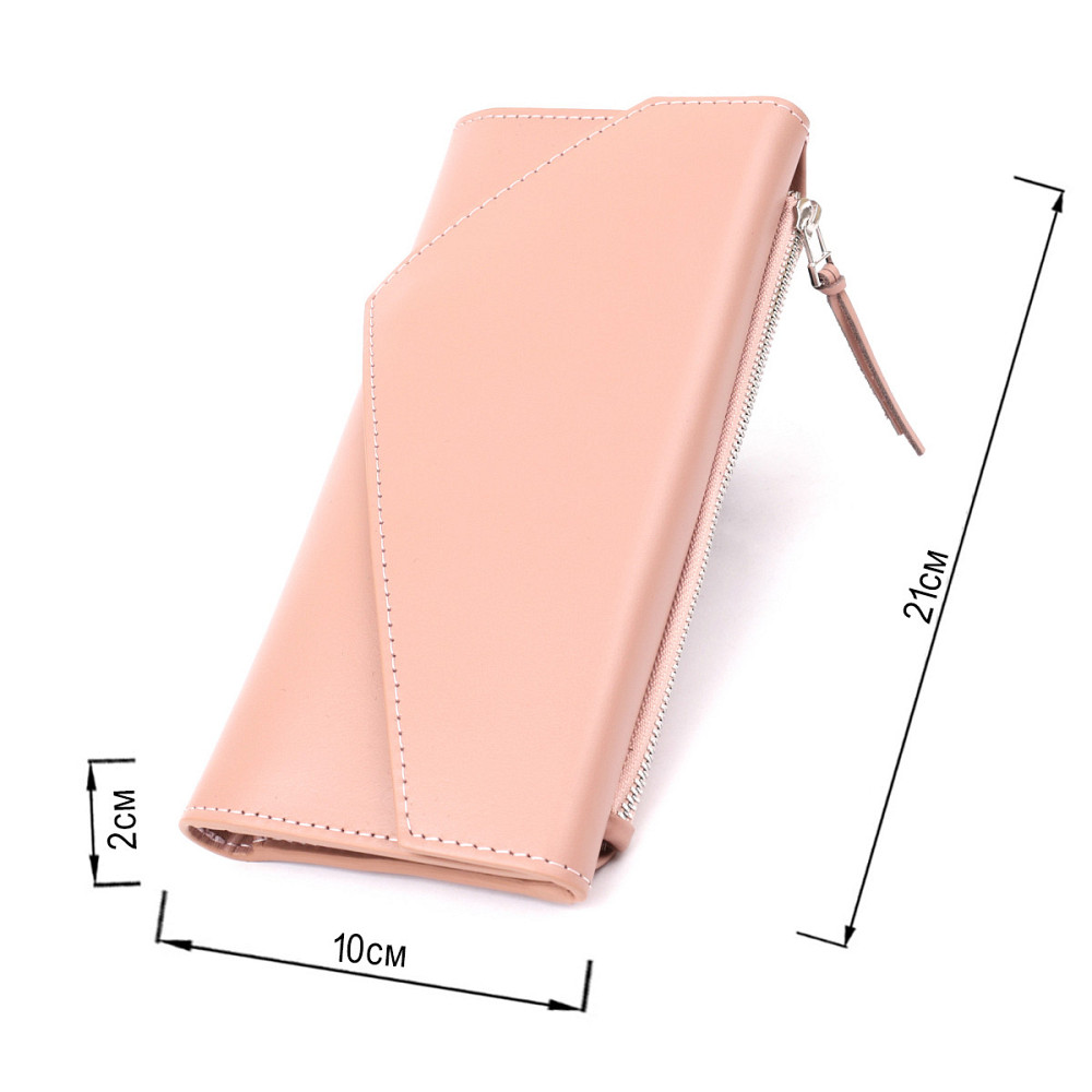 Жіночий гаманець Рожевий (GRANDE PELLE) Київ - фото 7