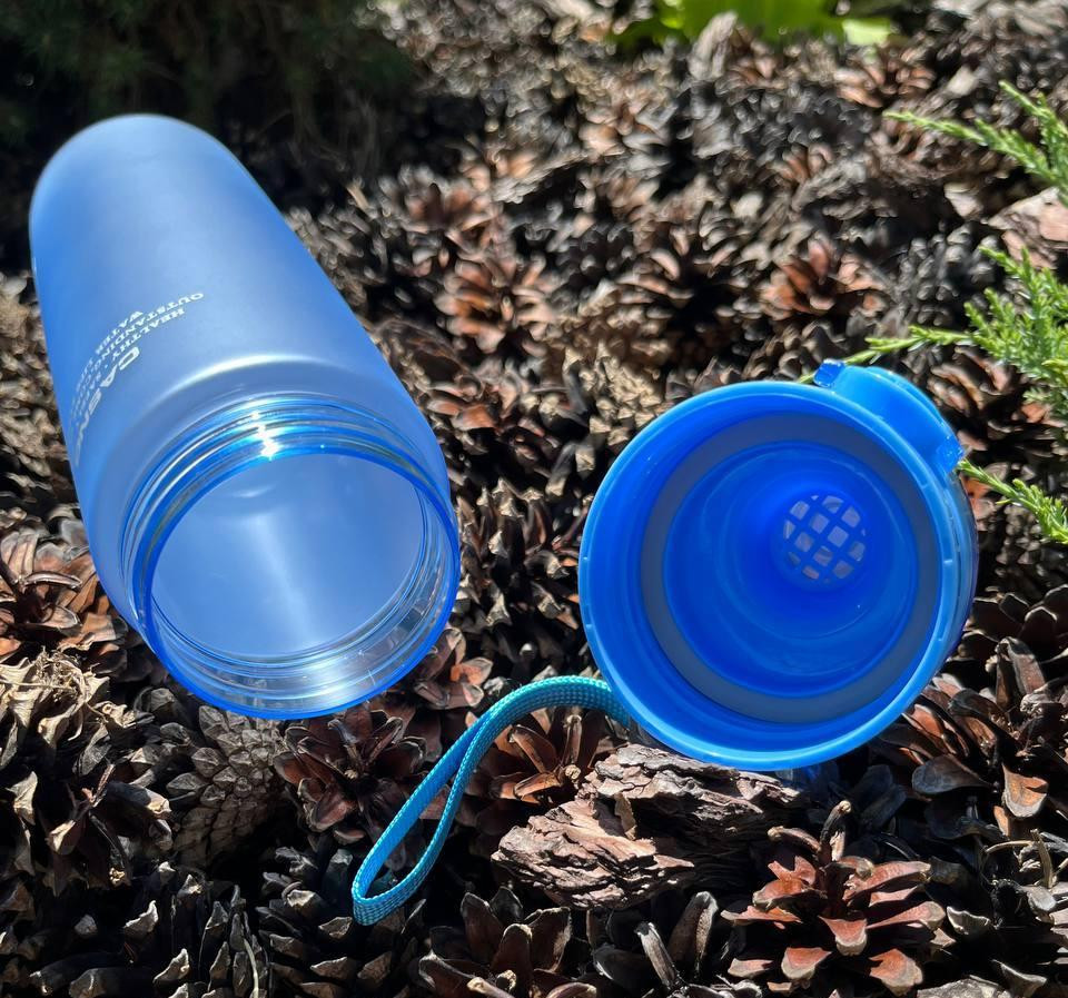 Пляшка для води CASNO 650 мл KXN-1157 Блакитна Каменское - изображение 10