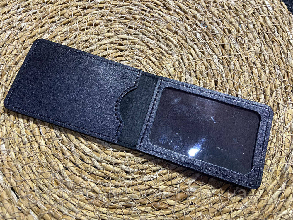 Чорна шкіряна обкладинка на посвідчення "Державна податкова служба України" Київ - фото 5