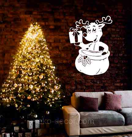 Декоративное настенное Панно «Новый год», Декор на стену 70*51 см Киев