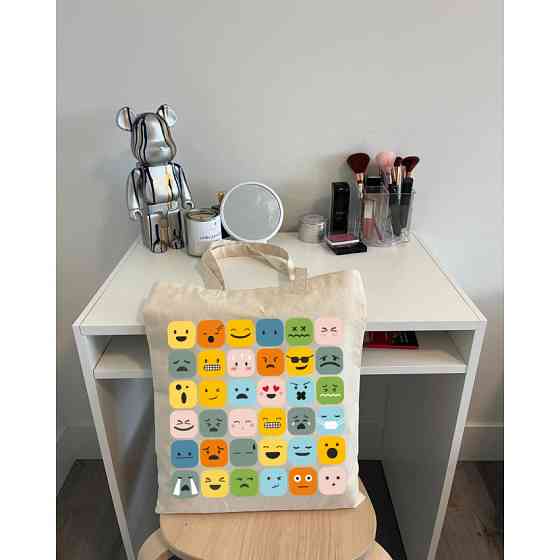 Екошопер BookOpt BK4101 Смайлики бежевий Київ