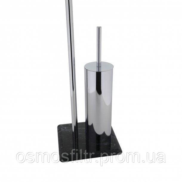 Гарнитур для туалета Axentia Галант с держателем туалетной бумаги основа мрарор хром сталь Н 72 см (282260) Киев - изображение 5