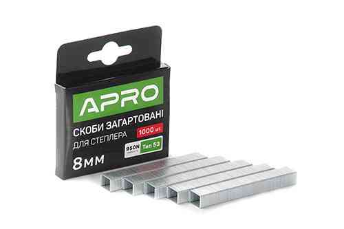 Скоби загартовані 8х11.3х0.7мм 1000 шт. APRO Рівне
