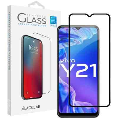 Стекло защитное ACCLAB Full Glue VIVO Y21 (1283126526923) Винница