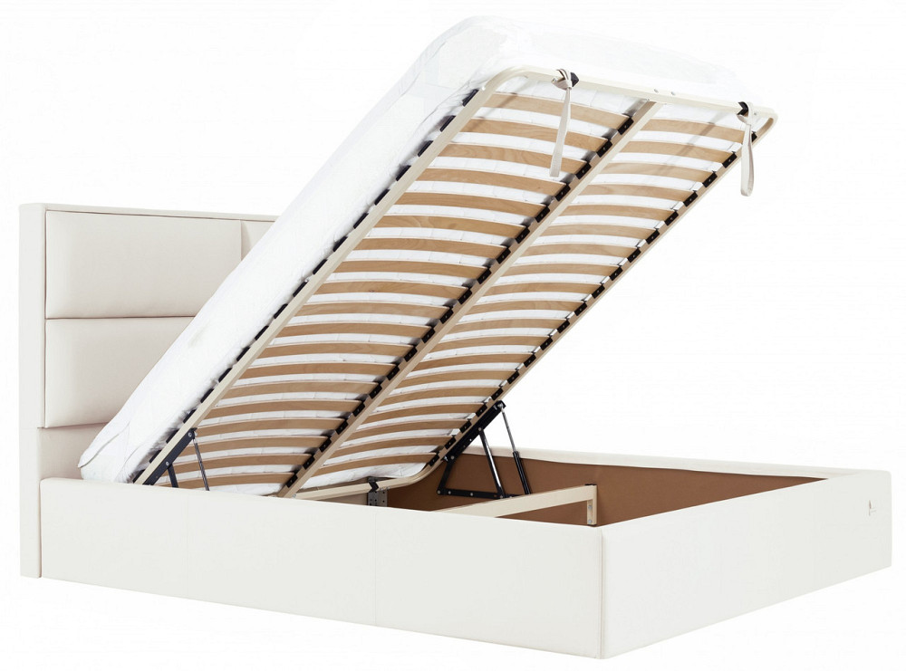 Кровать Sheffield Comfort 140 х 200 см Fly 2200 С подъемным механизмом и нишей для белья Белый Днепр - изображение 13