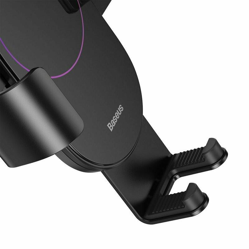 Автотримач для телефона Baseus Simplism gravity car mount holder with suction base Black Киев - изображение 4