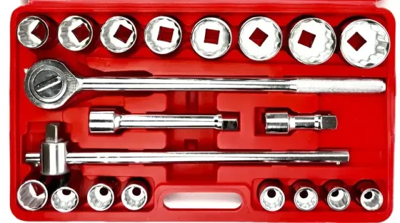 Набір головок торцевих LEX ,Набір головок 12-гранні LXSS-2112PT ,Комбіновані ключі великих розмірів  квадрат 3/4 Львів