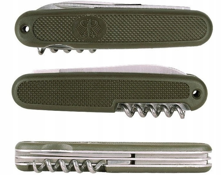 Багатофункціональний Складаний Ніж - Мультитул 7в1 з чохлом Mil-Tec "Бундесвер" (15337000) Нержавіюча сталь Нововолинськ - фото 5