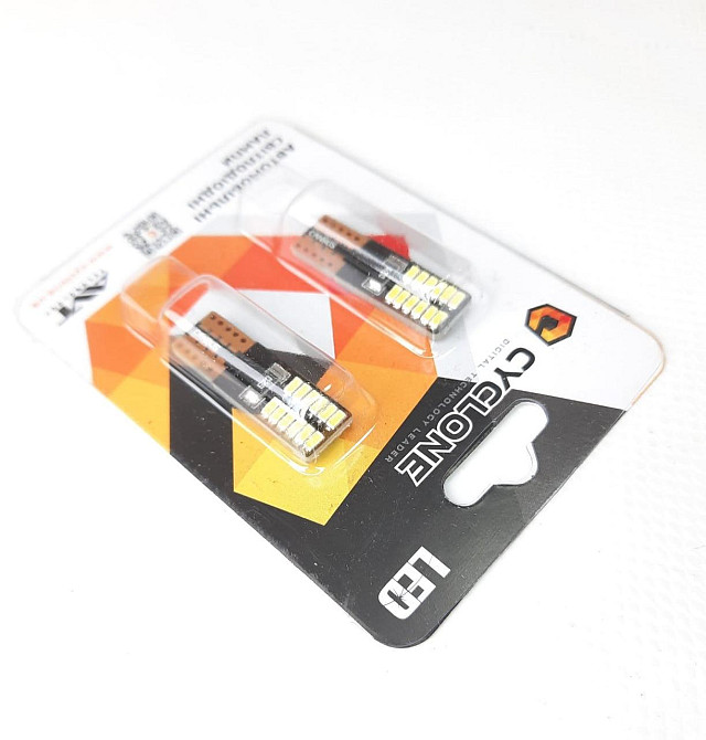 Лампочка без цок.Т10 LED 3014-24 CAN 12V Cyclone 061 ( 640lumen) Винница - изображение 1