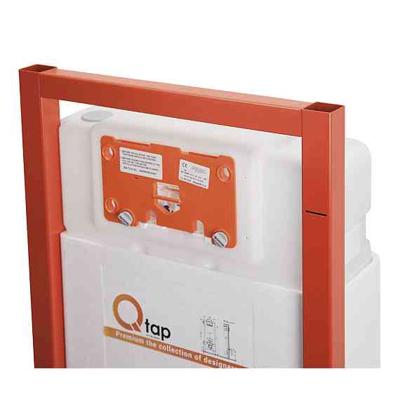 Набір інсталяція 4 в 1 Qtap Nest ST з круглою панеллю змиву QT0133M425V1164GW Київ