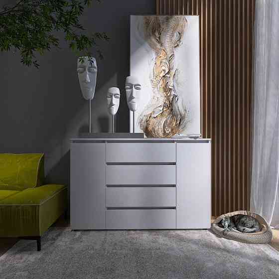 Комод Эверест КЛ-4 Лайт (телескопические) 140х38х93 см Нимфея Альба (DTM-4646) Львов